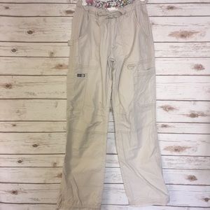 Koi Kathy Peterson Khaki Lindsey Cargo Scrub Pants